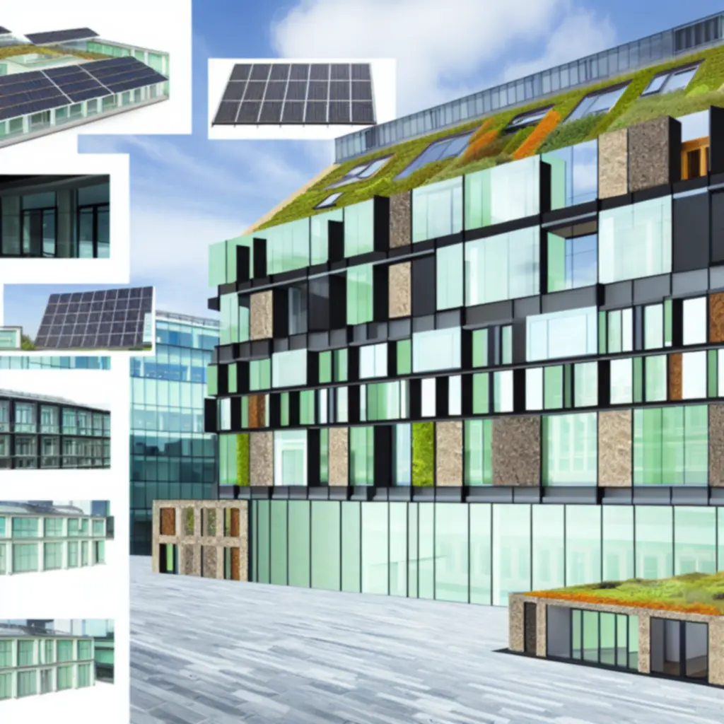 Energy-efficient building symbolising sustainable real estate projects